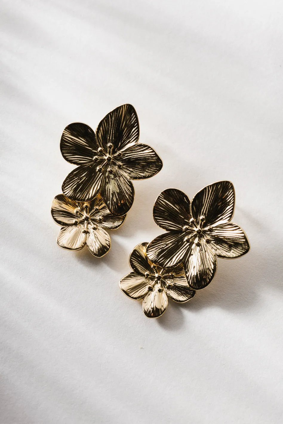 Double Islander Flower Earrings - Tarnish Free sold by bohme product image thumbnail 2