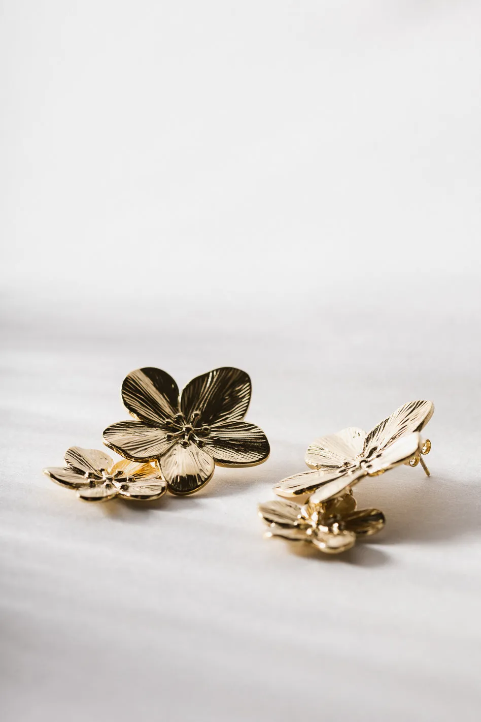 Double Islander Flower Earrings - Tarnish Free sold by bohme product image thumbnail 3