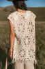 Tansy Floral Crocheted Vest sold by bohme