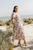 Luciana Floral Smocked Midi Dress - FINAL SALE sold by bohme