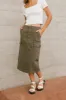 Damon Cargo Skirt in Olive - FINAL SALE sold by bohme