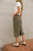 Damon Cargo Skirt in Olive - FINAL SALE sold by bohme