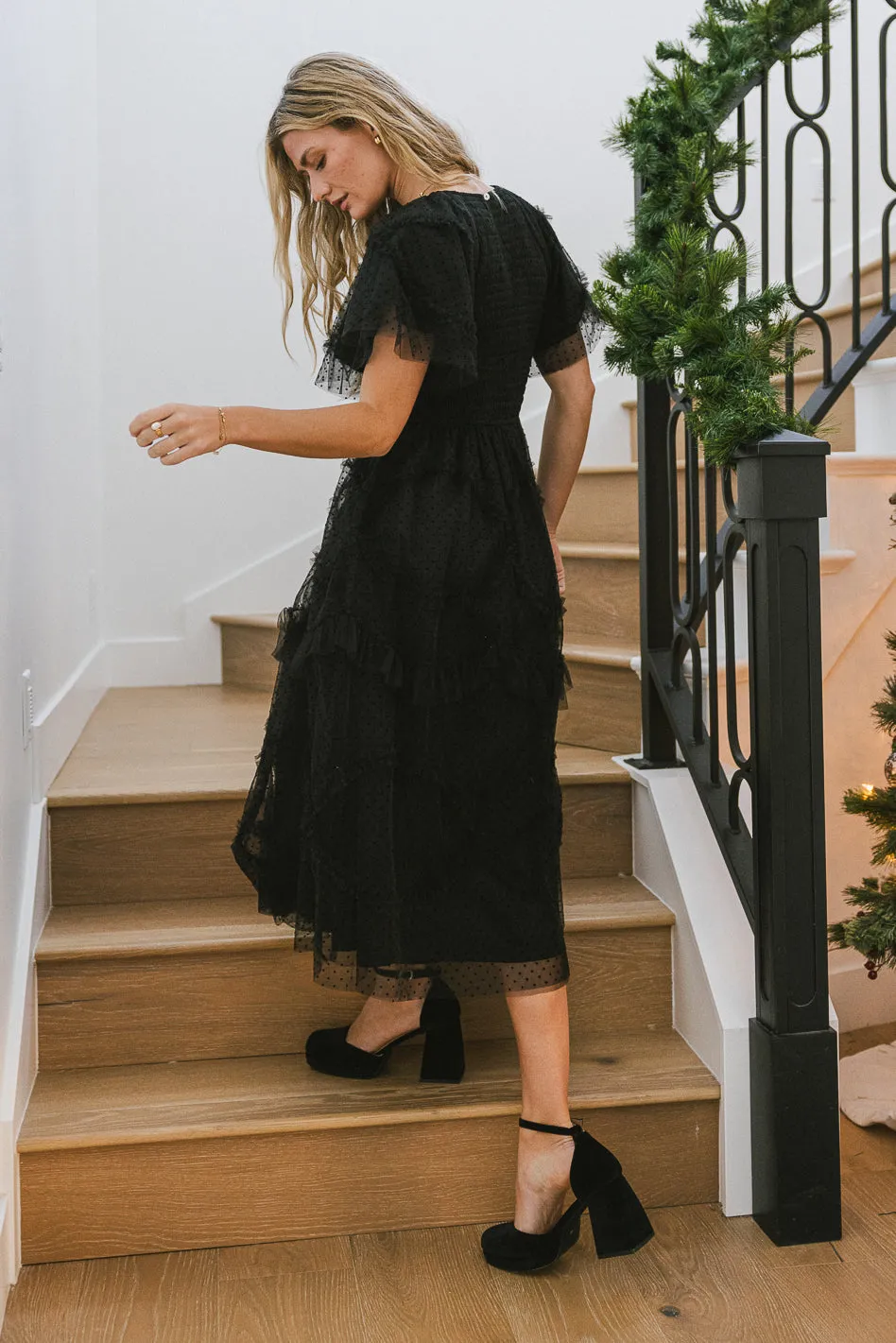 Amy Self Dot Mesh Dress - FINAL SALE sold by bohme product image thumbnail 4