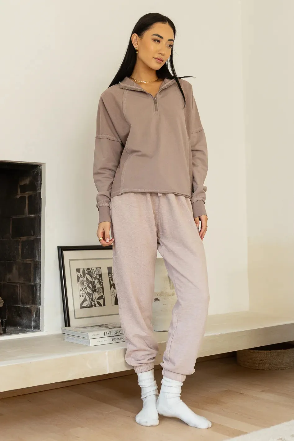 Junie Textured Sweatpants - FINAL SALE sold by bohme product image thumbnail 3