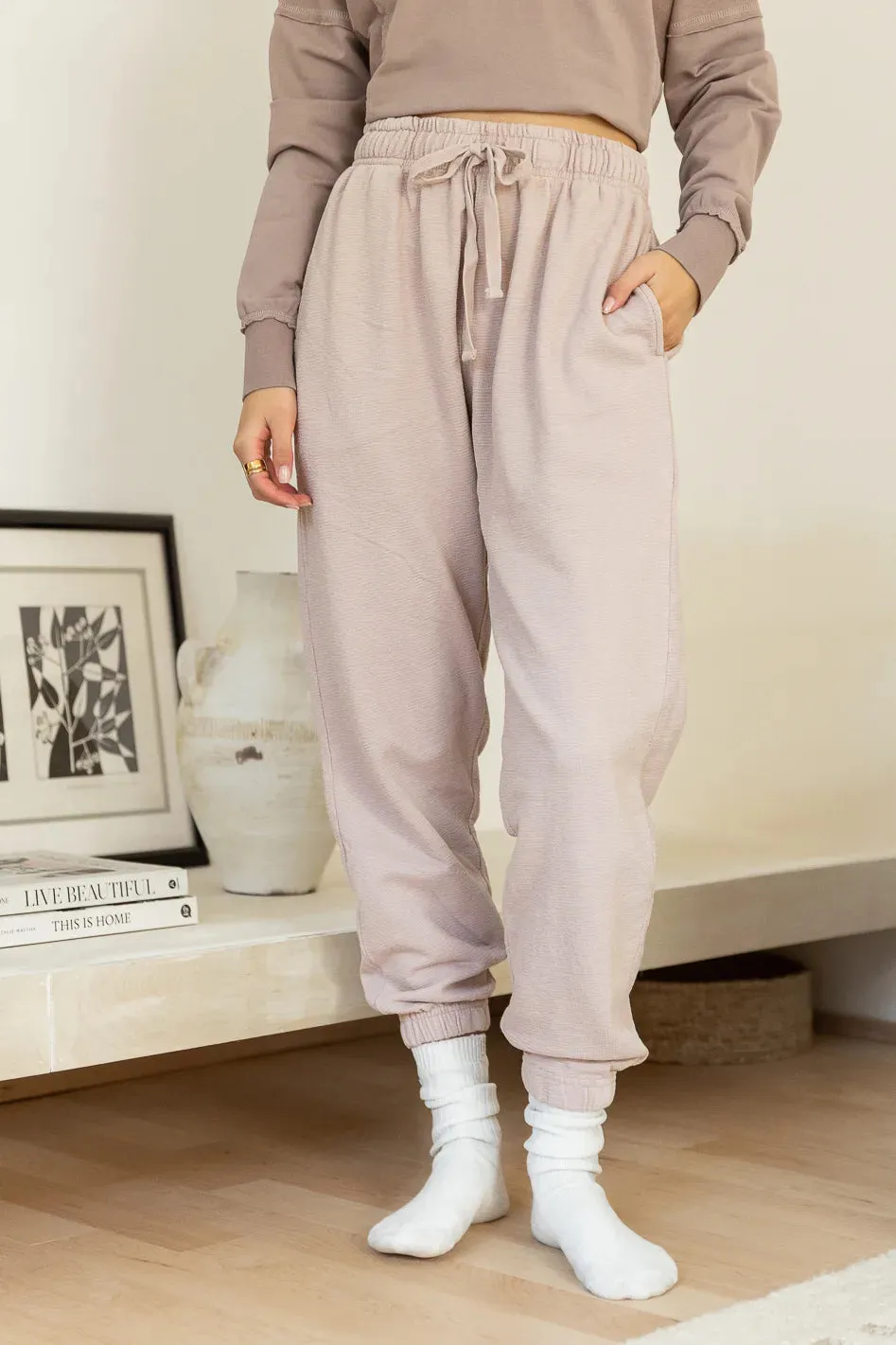 Junie Textured Sweatpants - FINAL SALE sold by bohme product image thumbnail 2