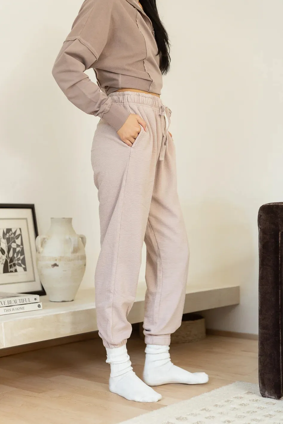 Junie Textured Sweatpants - FINAL SALE sold by bohme product image thumbnail 4