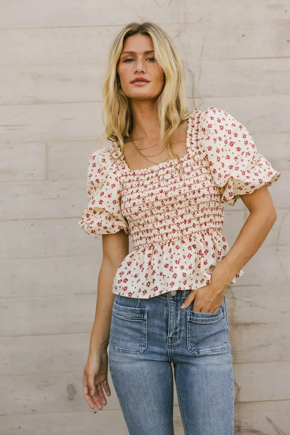 Gretta Smocked Blouse - FINAL SALE sold by bohme product image thumbnail 2