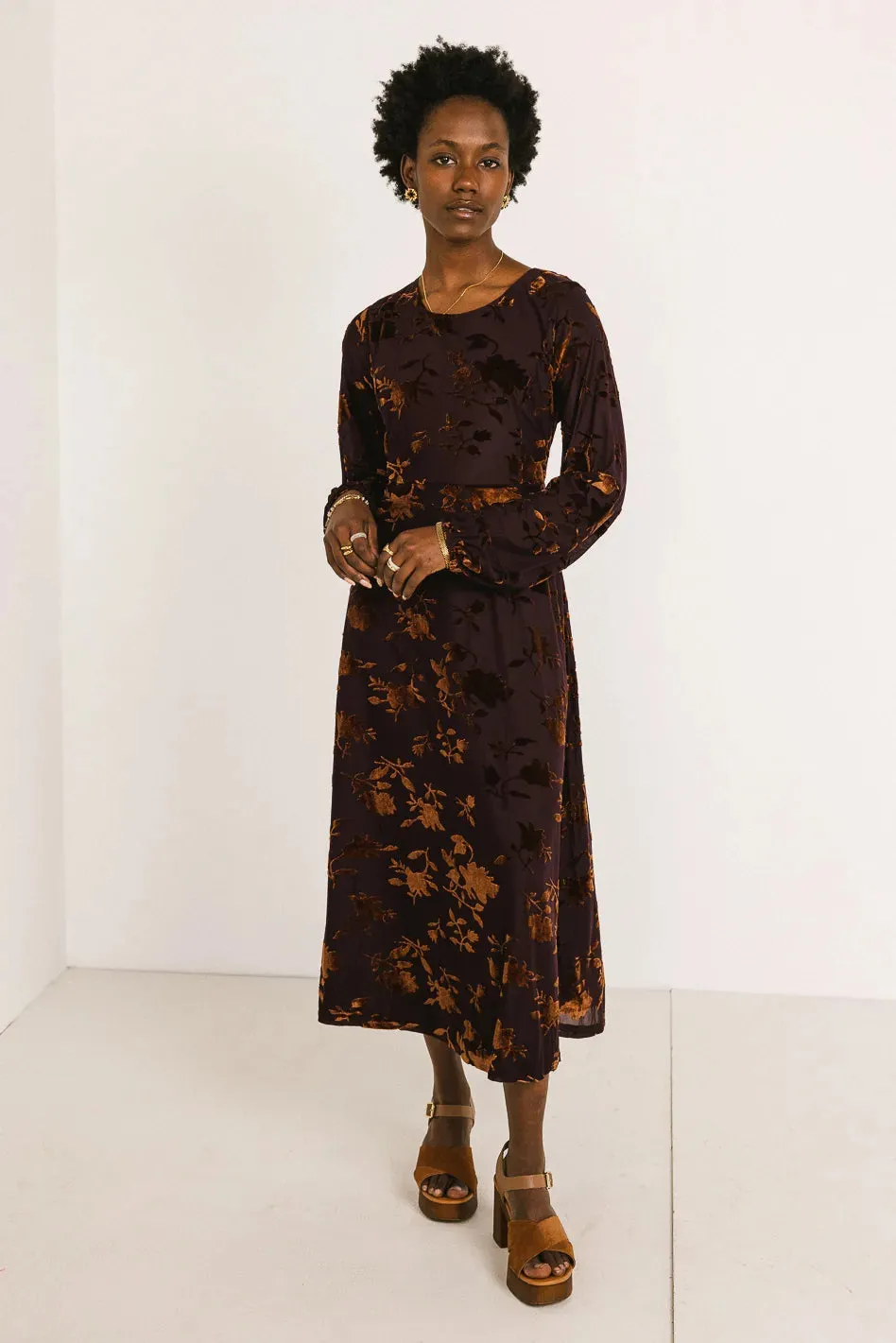 Jane Velvet Midi Dress - FINAL SALE sold by bohme