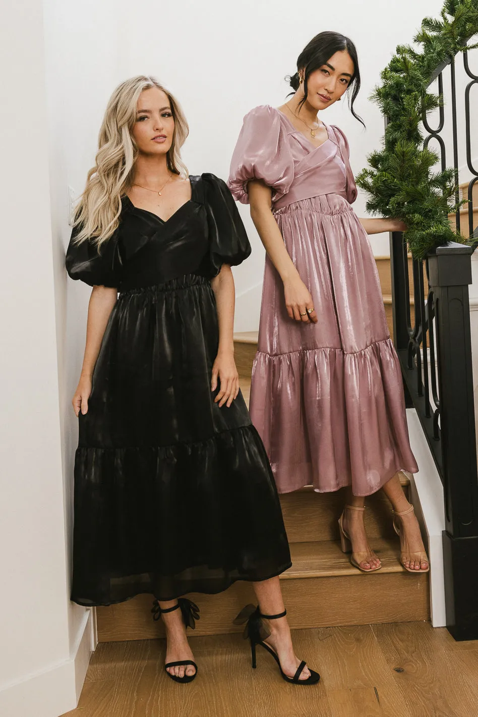 Samara Puff Sleeve Dress in Mauve - FINAL SALE sold by bohme product image thumbnail 2