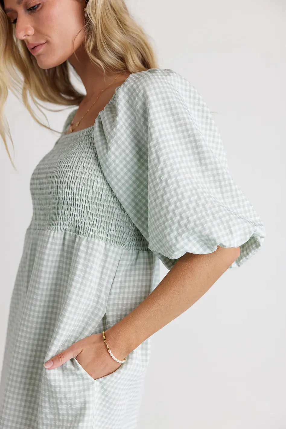 Margene Gingham Dress - FINAL SALE sold by bohme product image thumbnail 4