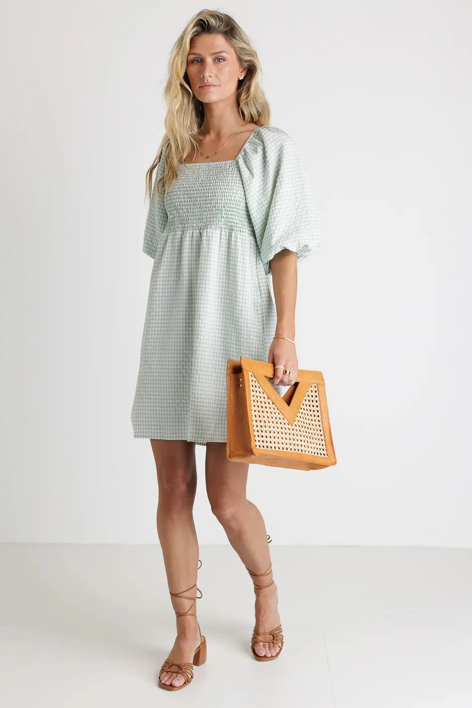 Margene Gingham Dress - FINAL SALE sold by bohme product image thumbnail 2