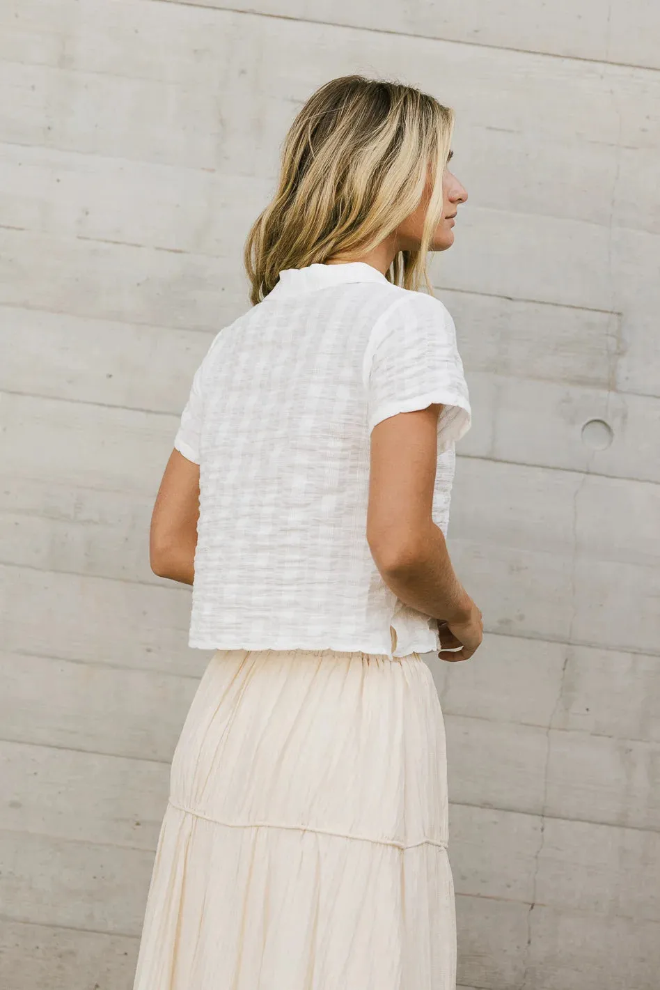 Stacia Textured Button Up - FINAL SALE sold by bohme product image thumbnail 2