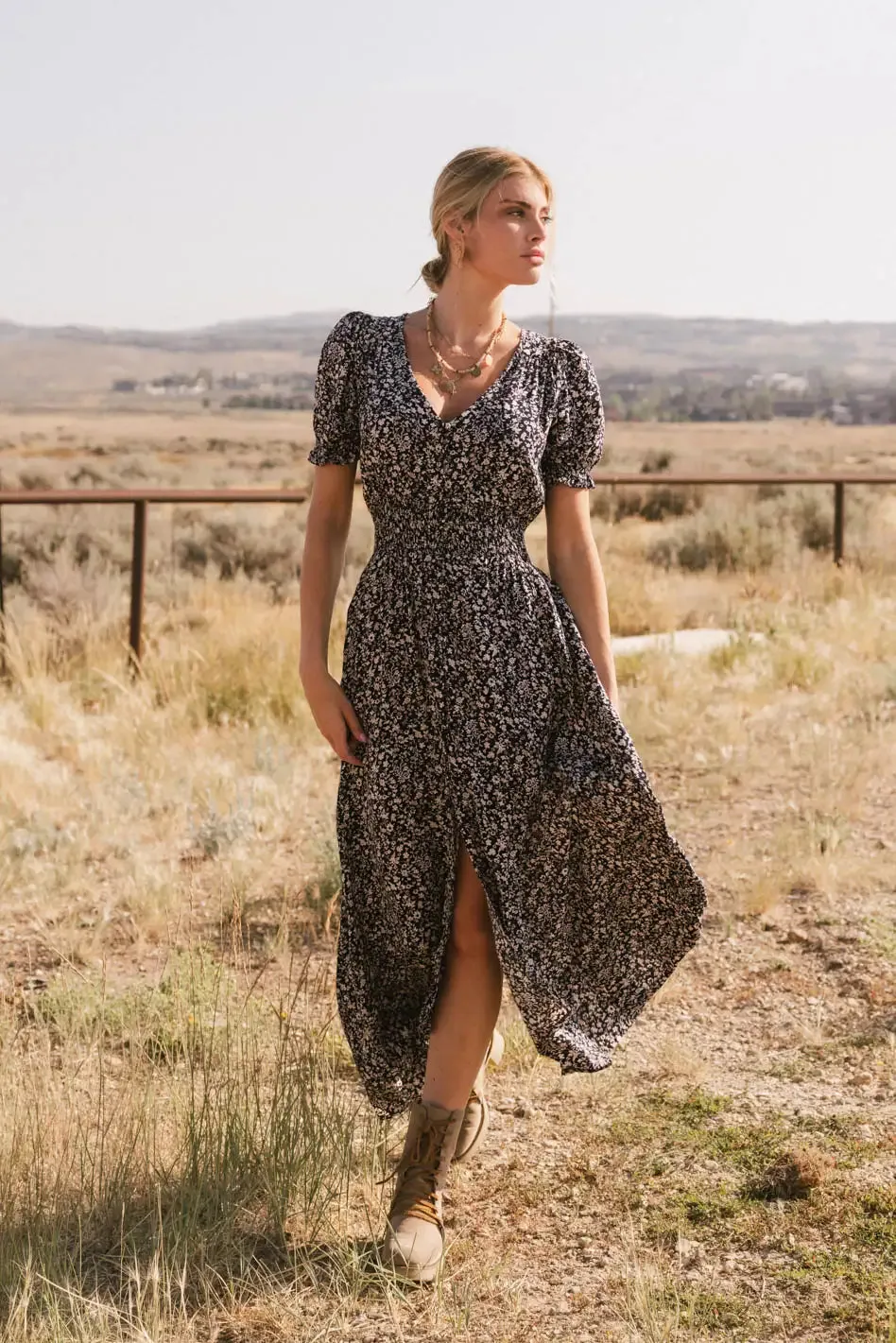 Margaret Floral Midi Dress - FINAL SALE sold by bohme