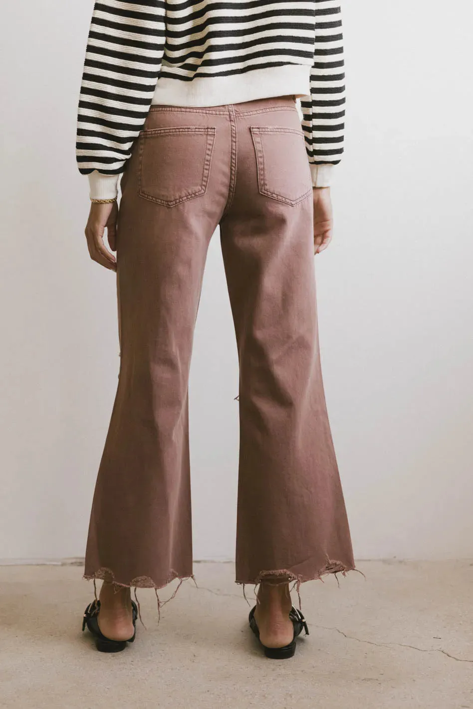 Charlie Distressed Jeans in Mauve - FINAL SALE sold by bohme product image thumbnail 3