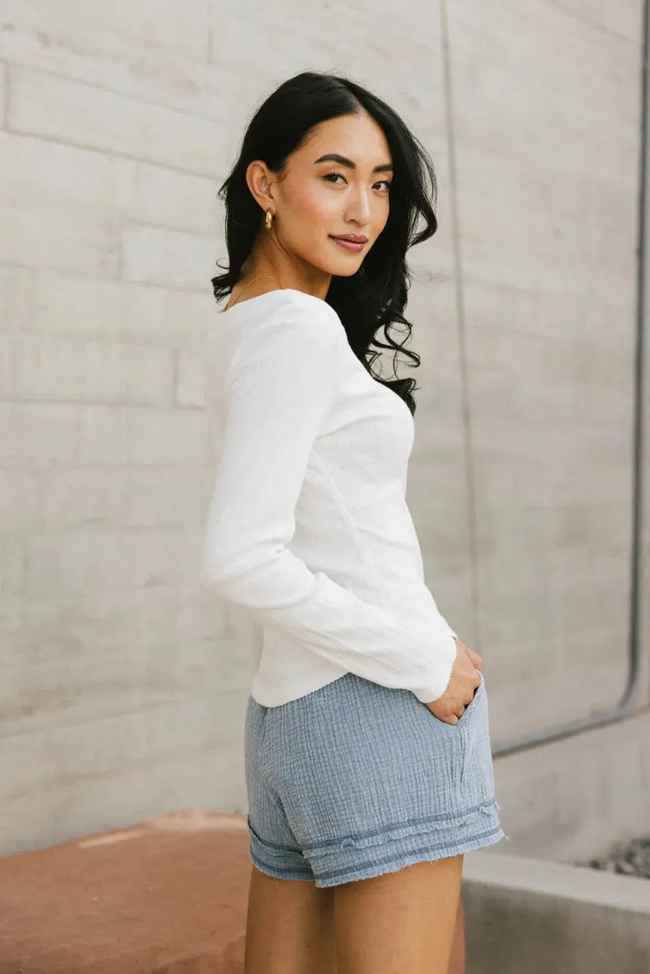 Tycee Fitted Top in White - FINAL SALE sold by bohme product image thumbnail 3