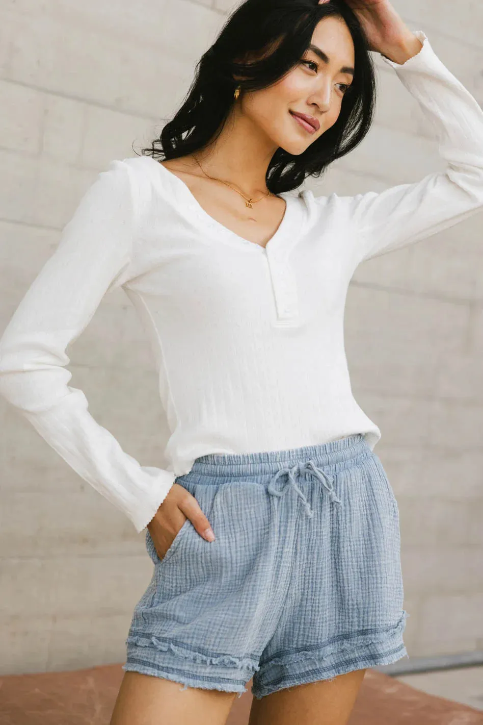 Tycee Fitted Top in White - FINAL SALE sold by bohme product image thumbnail 4