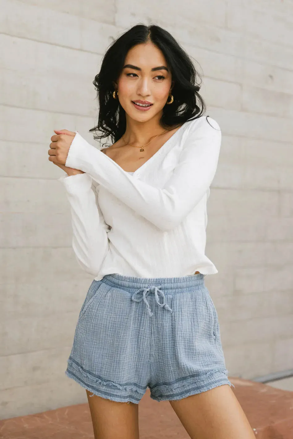 Tycee Fitted Top in White - FINAL SALE sold by bohme product image thumbnail 2