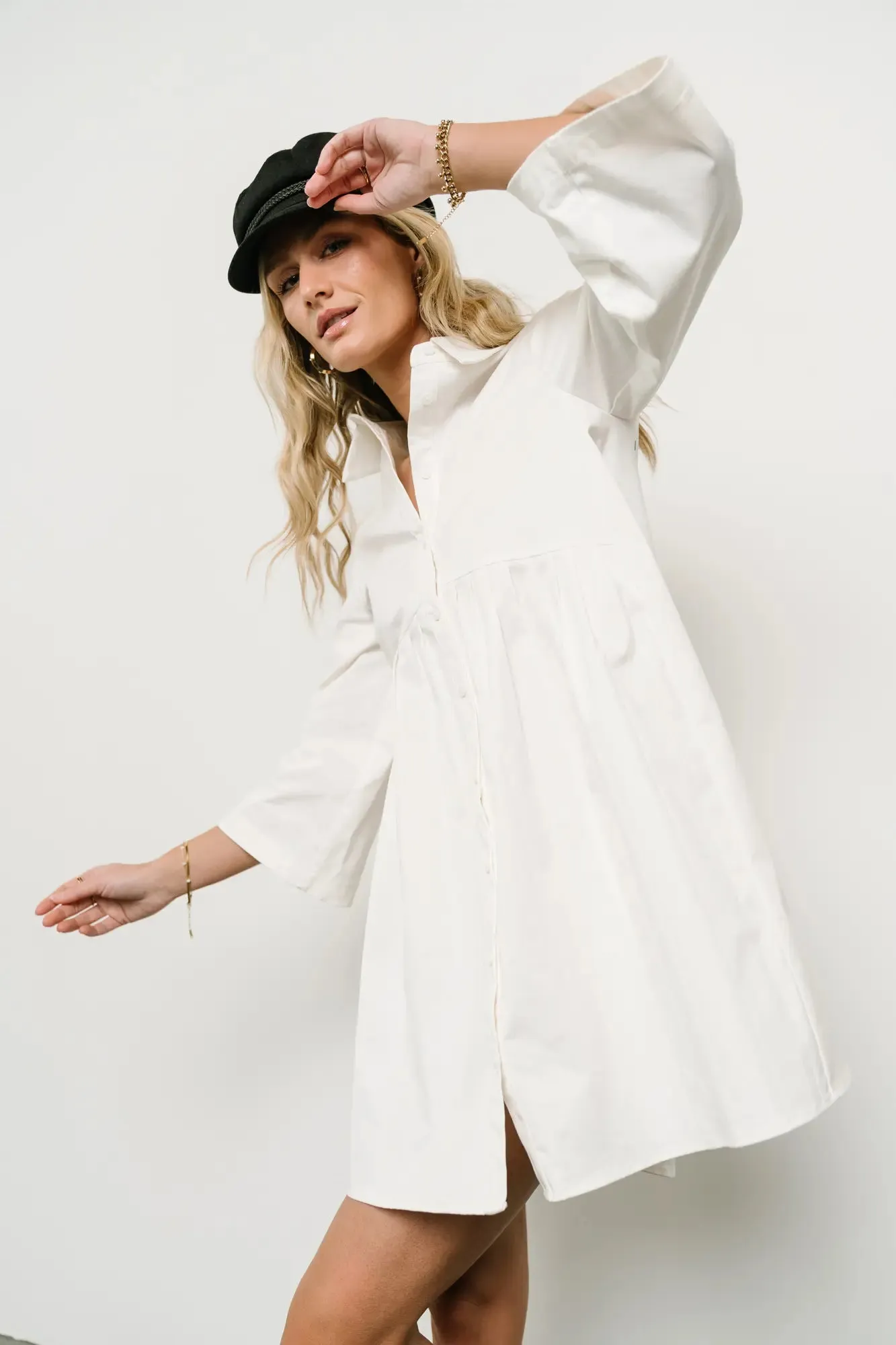 Mickey Button Up Dress - FINAL SALE sold by bohme