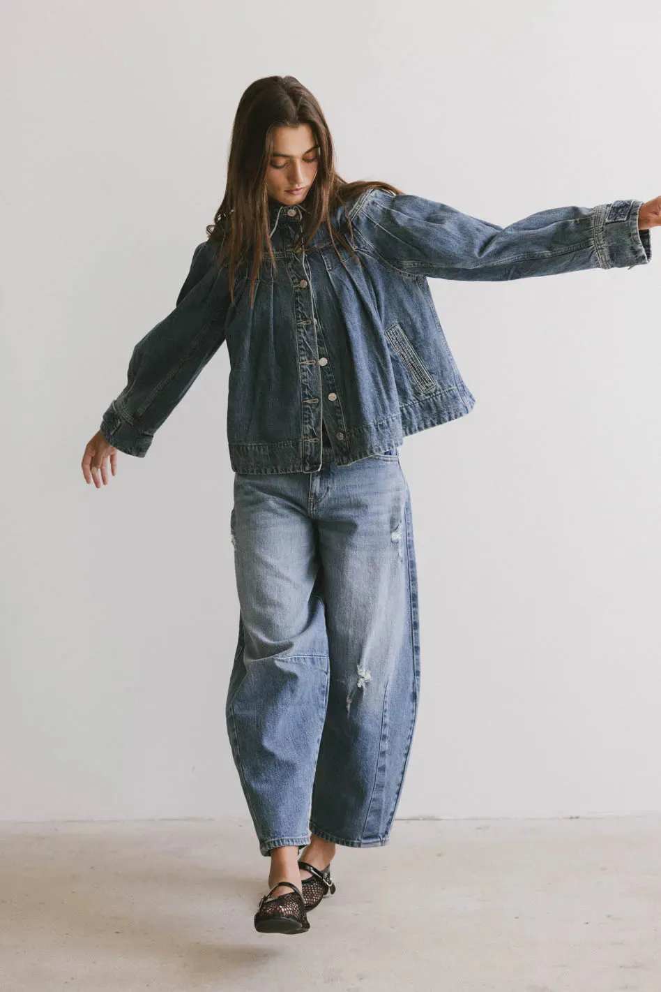 Lennon Denim Jacket Medium Wash sold by bohme product image thumbnail 4