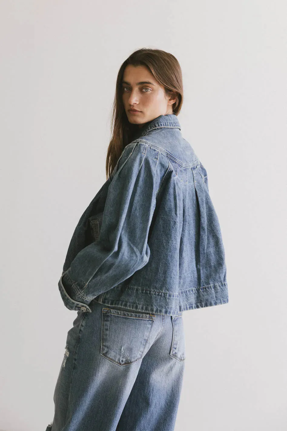Lennon Denim Jacket Medium Wash sold by bohme product image thumbnail 5