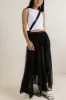 Terrin Tulle Skirt in Black sold by bohme