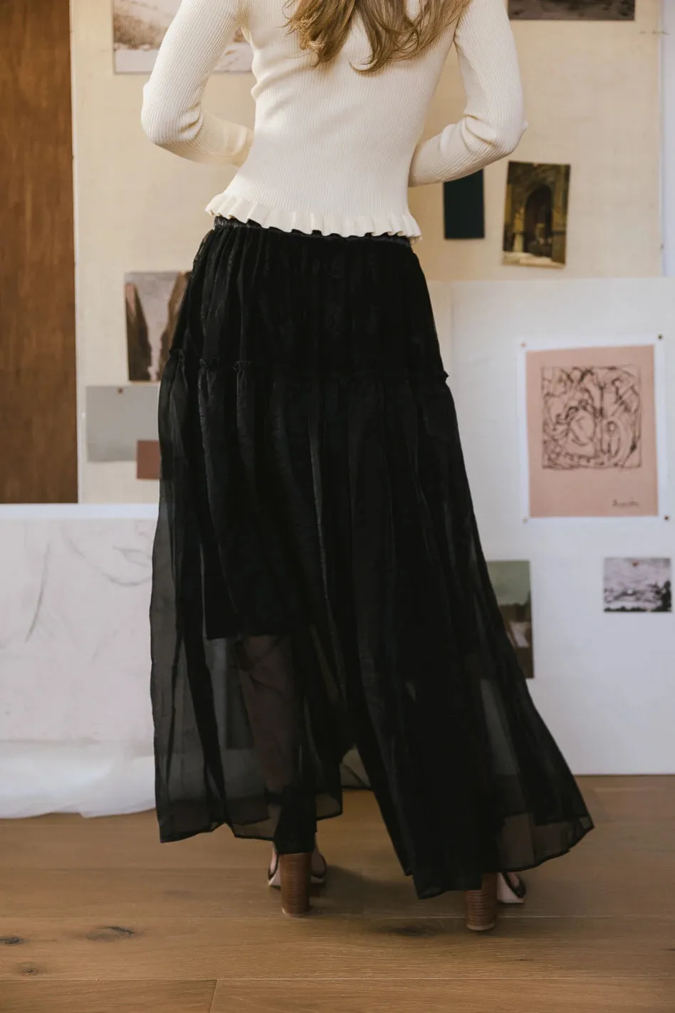 Terrin Tulle Skirt in Black - FINAL SALE sold by bohme product image thumbnail 5