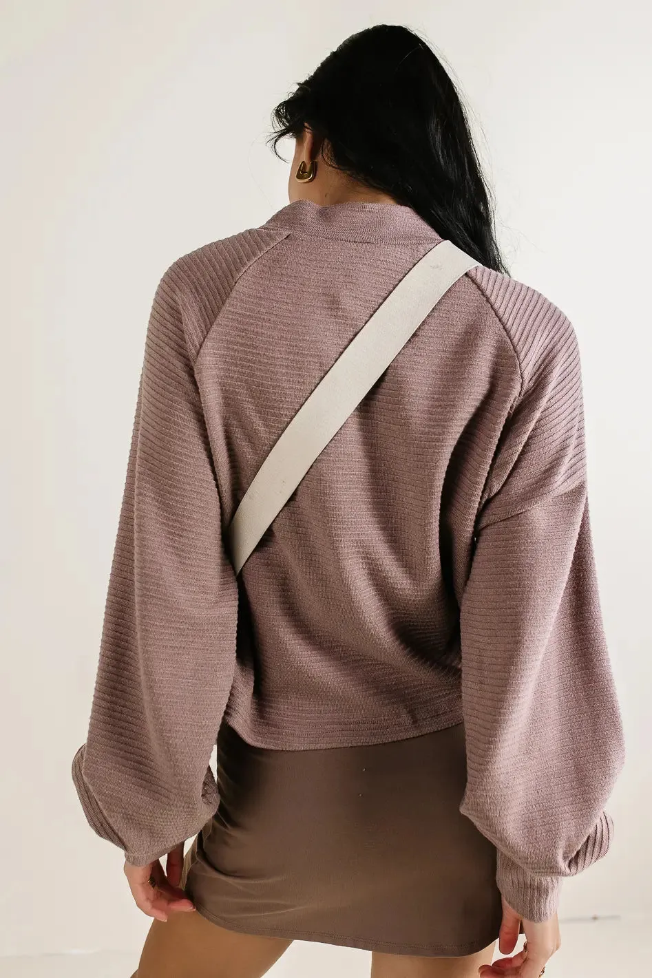 Ella Textured Top in Mocha sold by bohme product image thumbnail 4