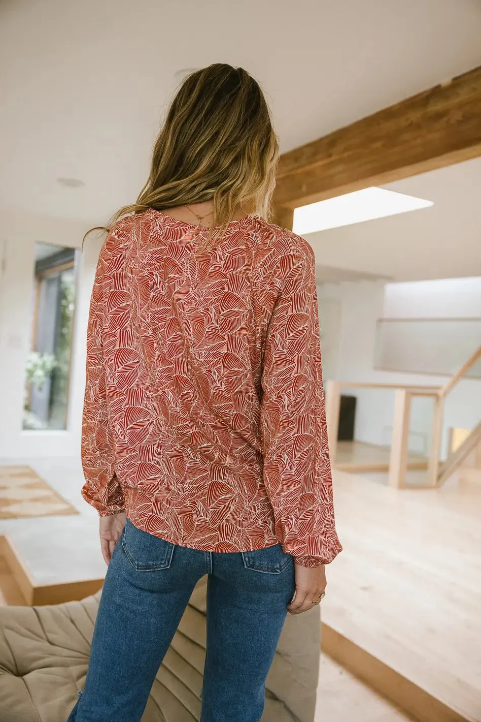 Zoey Printed Blouse - FINAL SALE sold by bohme product image thumbnail 5