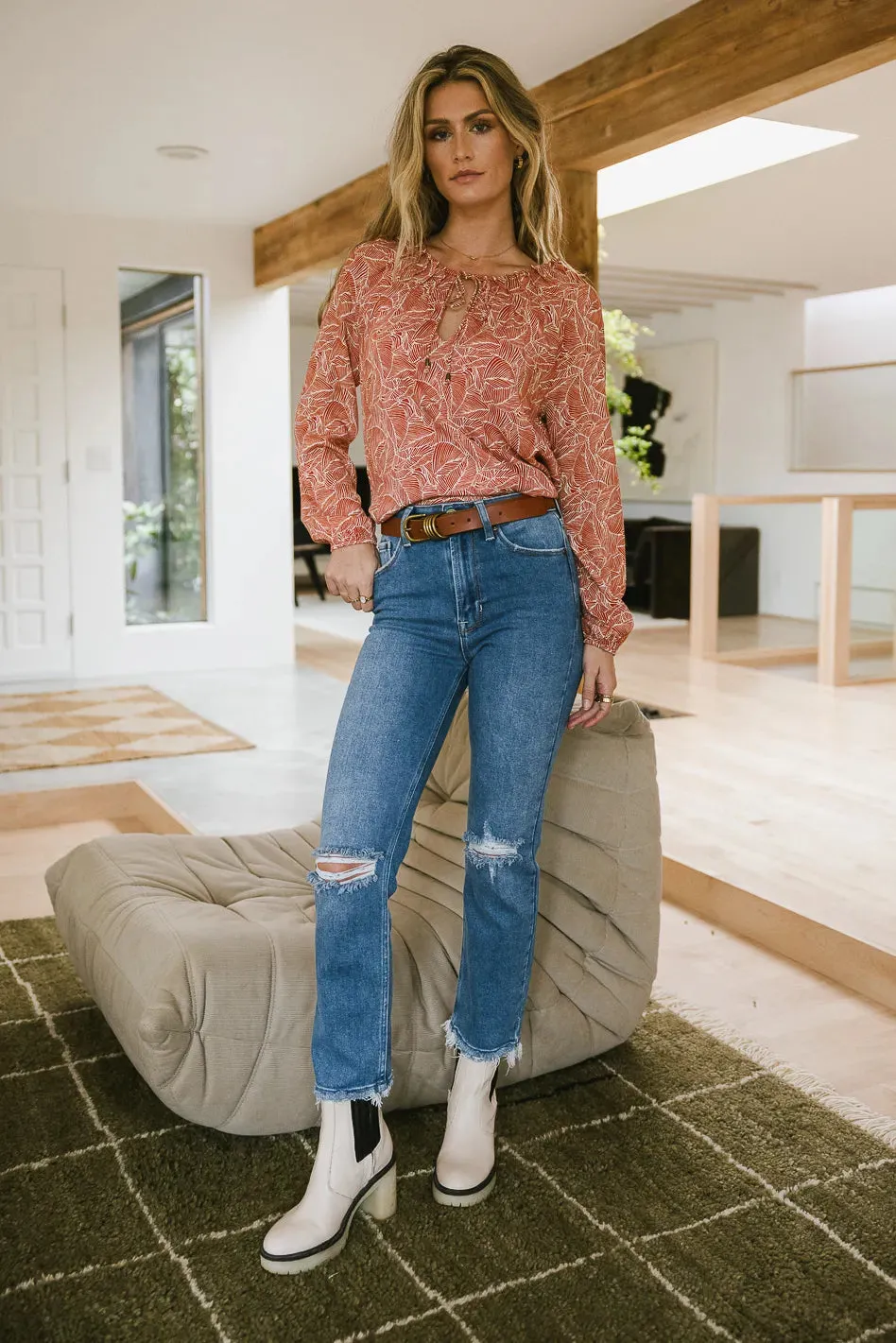 Zoey Printed Blouse - FINAL SALE sold by bohme product image thumbnail 4