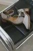 Seychelles Lock and Key Heel in Taupe sold by bohme