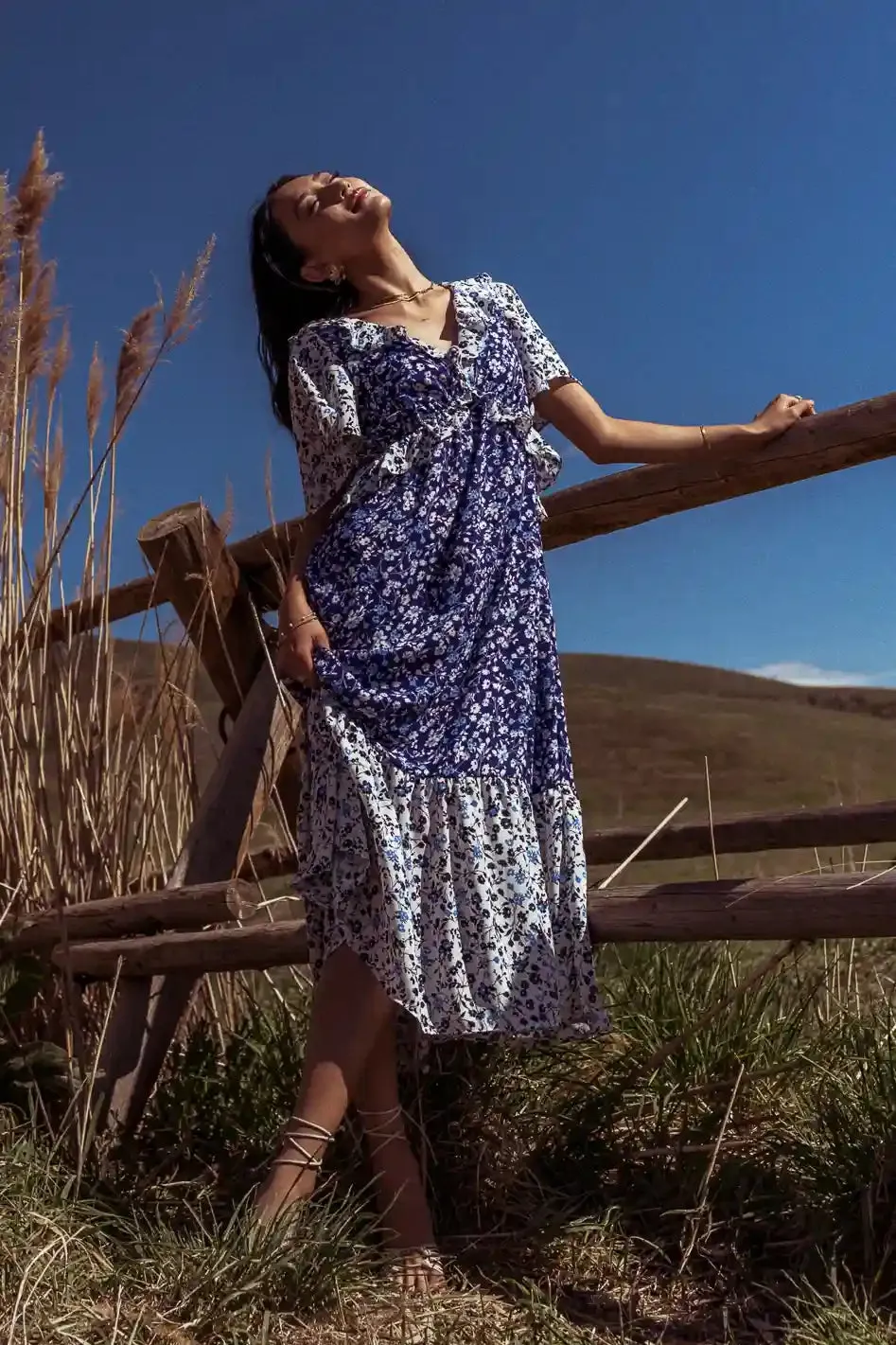 Maisey Floral Midi Dress sold by bohme product image thumbnail 4