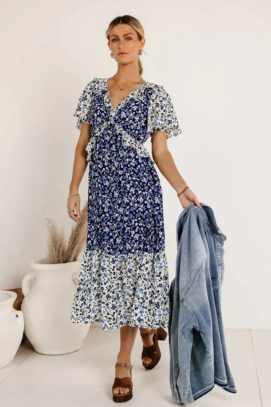 Maisey Floral Midi Dress sold by bohme product image thumbnail 5