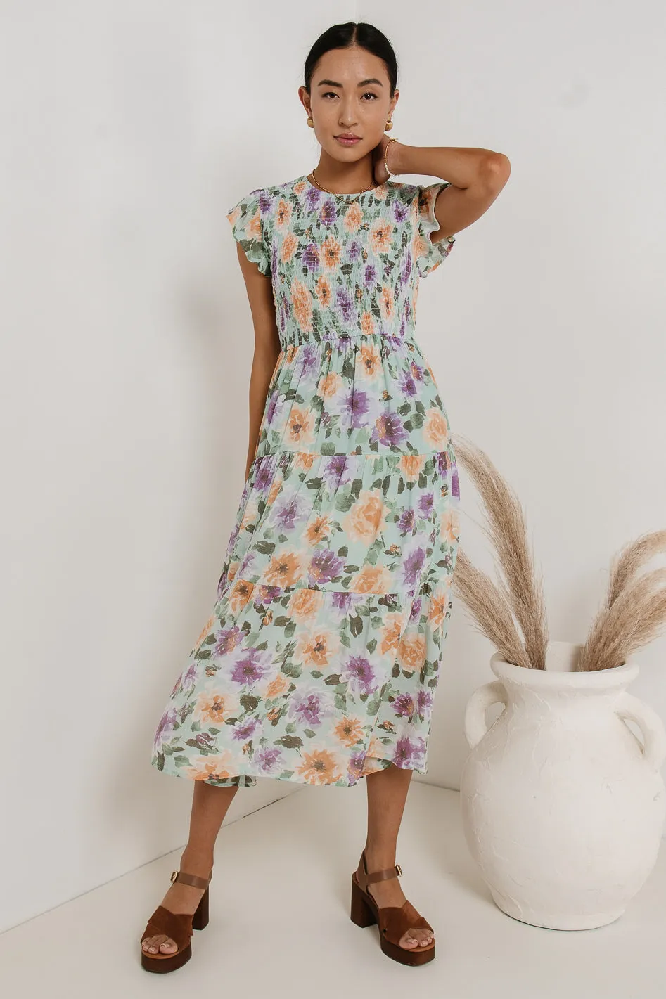 Here Comes The Sun Dress in Mint sold by bohme product image thumbnail 4