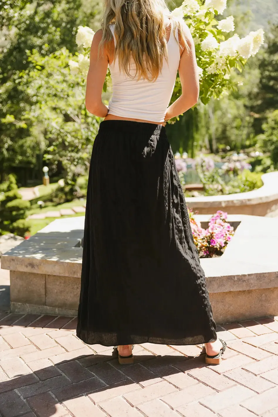 Eliza Textured Maxi Skirt - FINAL SALE sold by bohme product image thumbnail 4