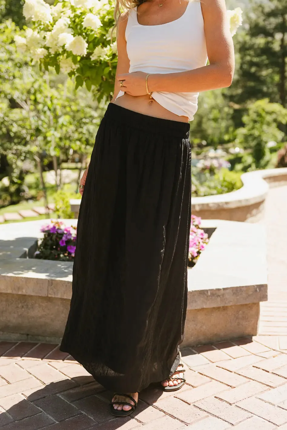 Eliza Textured Maxi Skirt - FINAL SALE sold by bohme product image thumbnail 5