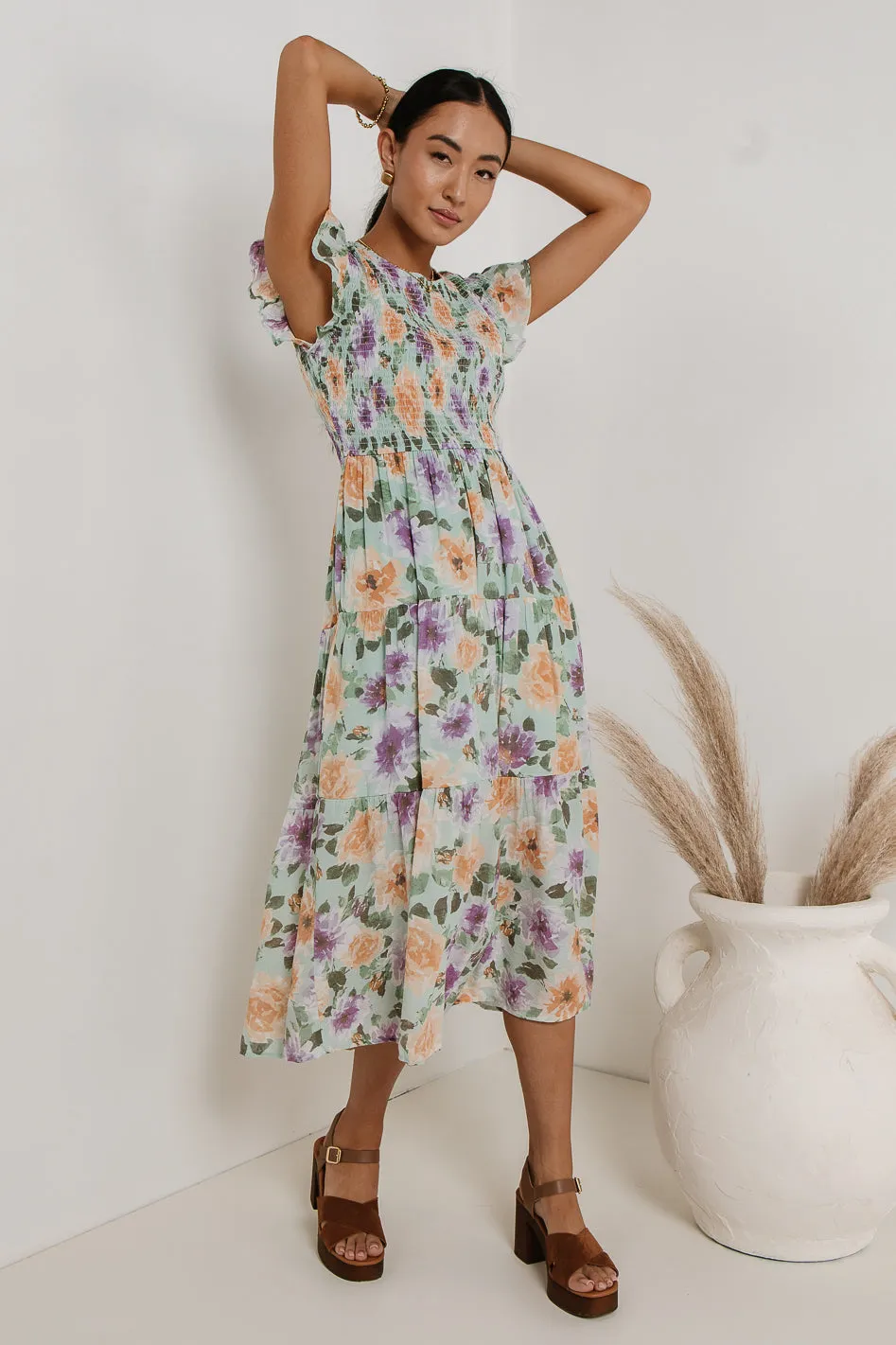 Here Comes The Sun Dress in Mint sold by bohme product image thumbnail 3