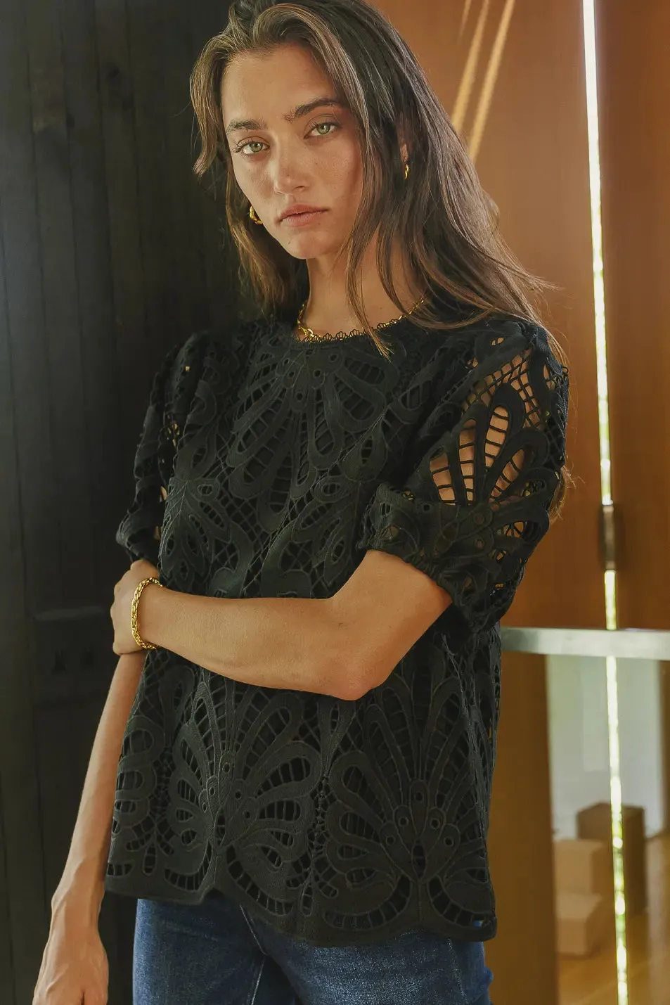 Kyra Lace Top - FINAL SALE sold by bohme product image thumbnail 4