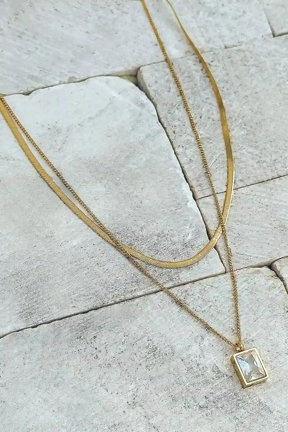 Perona Layered Necklace - FINAL SALE sold by bohme product image thumbnail 3