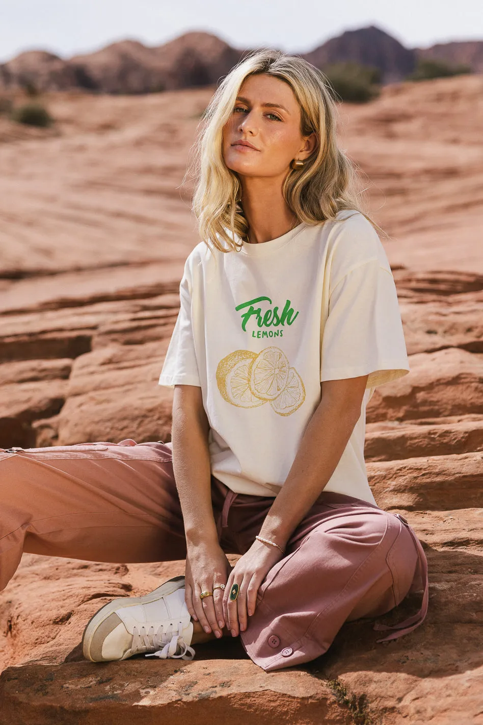 Savannah Cargo Pants in Mauve - FINAL SALE sold by bohme product image thumbnail 2