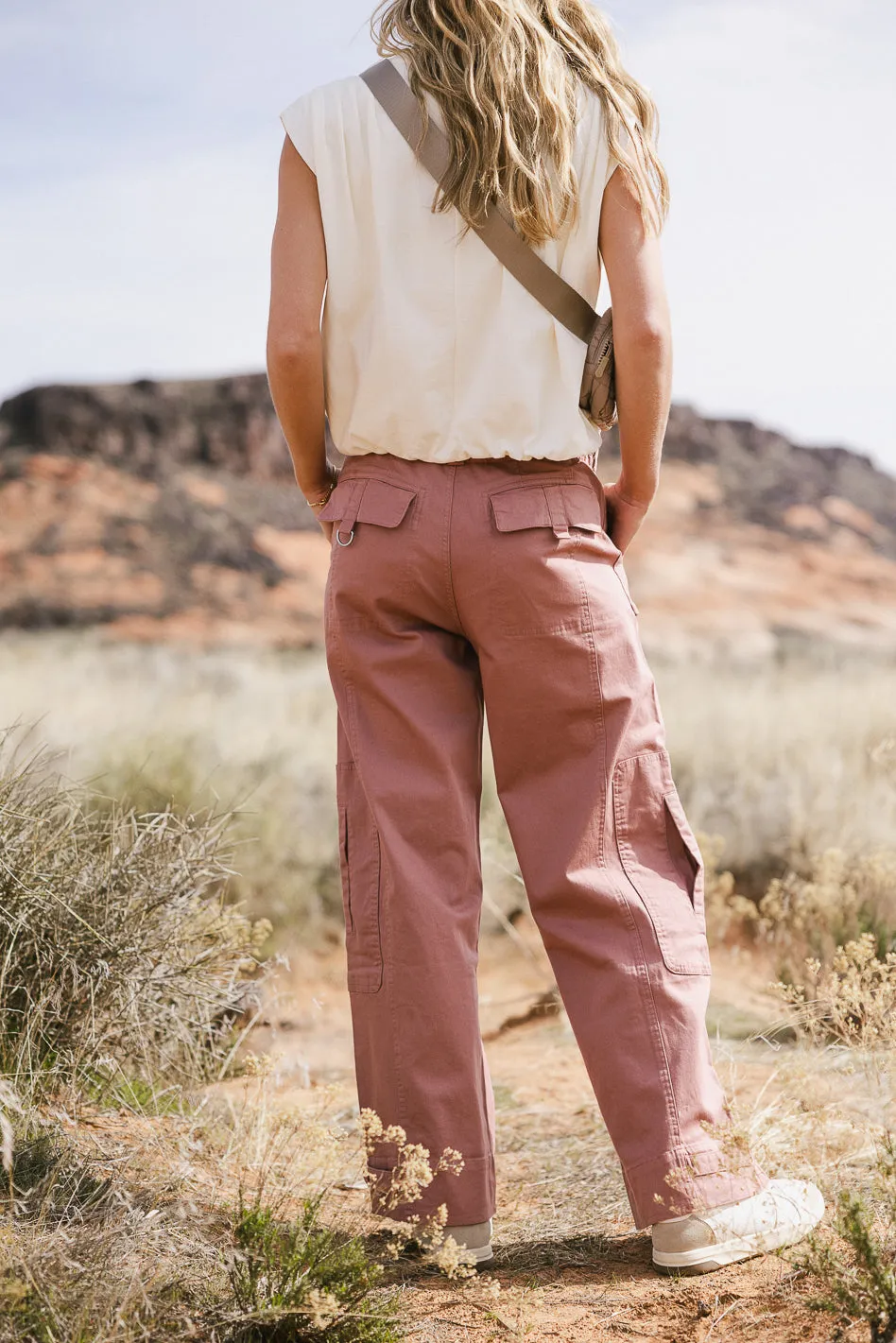 Savannah Cargo Pants in Mauve - FINAL SALE sold by bohme product image thumbnail 3