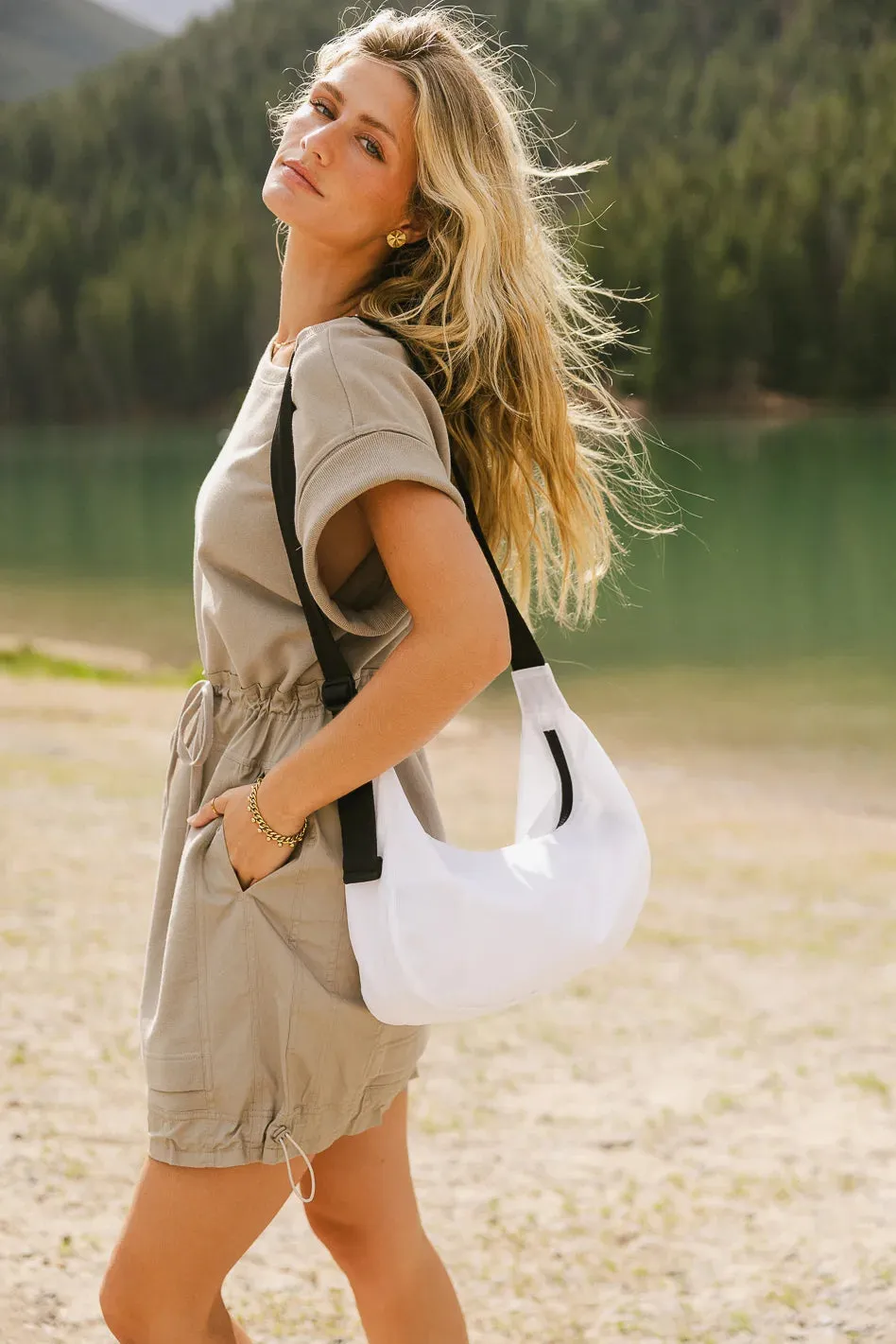 Niall Crescent Bag in Ivory - FINAL SALE sold by bohme