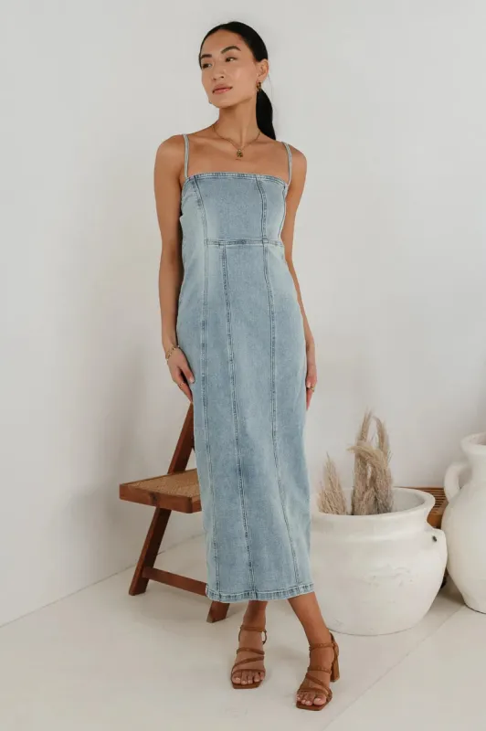 Maxine Denim Midi Dress - FINAL SALE sold by bohme