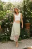 Frankie Asymmetrical Skirt in Lime - FINAL SALE sold by bohme