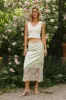 Frankie Asymmetrical Skirt in Lime - FINAL SALE sold by bohme