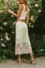 Frankie Asymmetrical Skirt in Lime - FINAL SALE sold by bohme