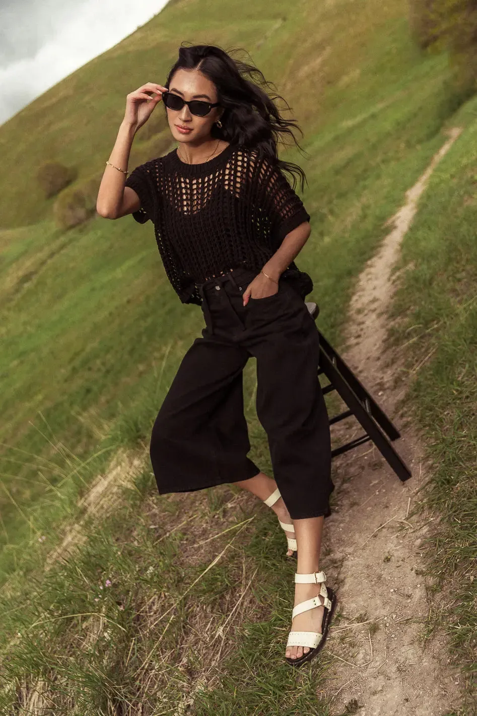 Bruce Culottes in Black - FINAL SALE sold by bohme product image thumbnail 3