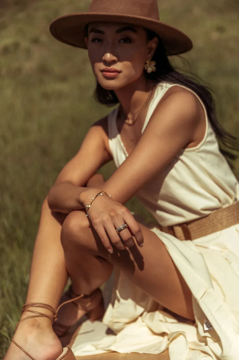 Natalie Midi Dress in Cream - FINAL SALE sold by bohme product image thumbnail 2