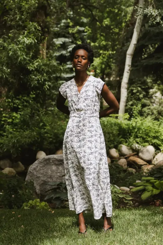 Erica Floral Midi Dress - FINAL SALE sold by bohme