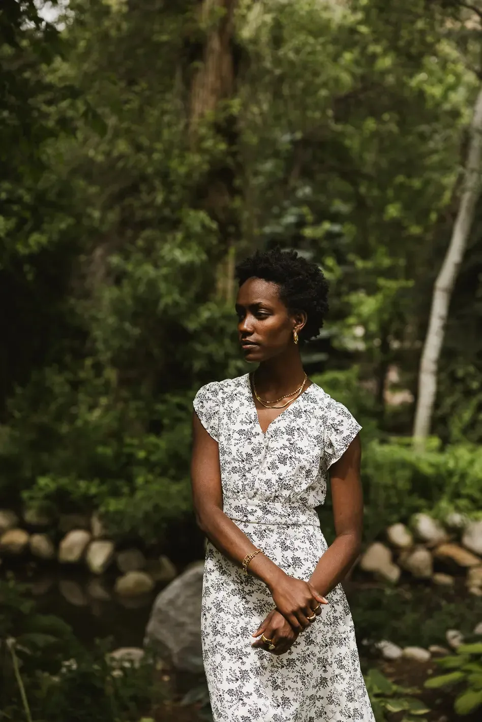 Erica Floral Midi Dress - FINAL SALE sold by bohme product image thumbnail 5