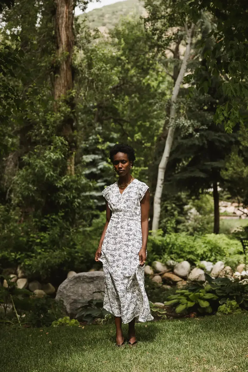 Erica Floral Midi Dress - FINAL SALE sold by bohme product image thumbnail 4